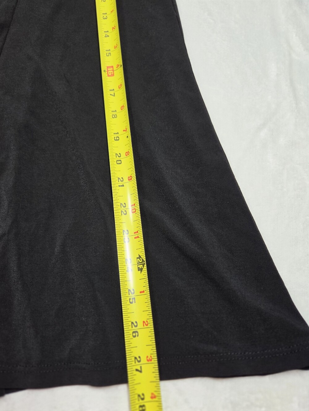 Dressbarn Black Knit A-Line Midi Skirt Flared Panel Stretch Pull-On Size S - Picture 5 of 6